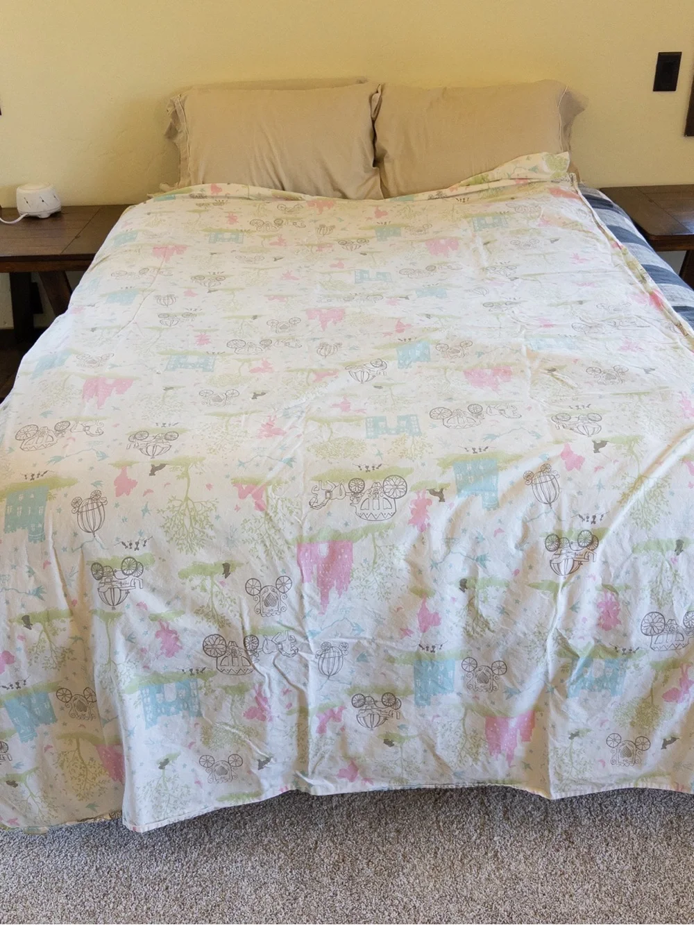 Pottery Barn Kids Set of 3 Organic Cotton Twin Flat Sheets Barbie Fairy Princess